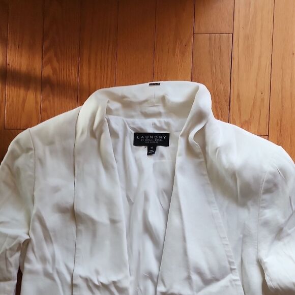 LAUNDRY - White Blazer Women's Size 10 - Picture 3 of 6
